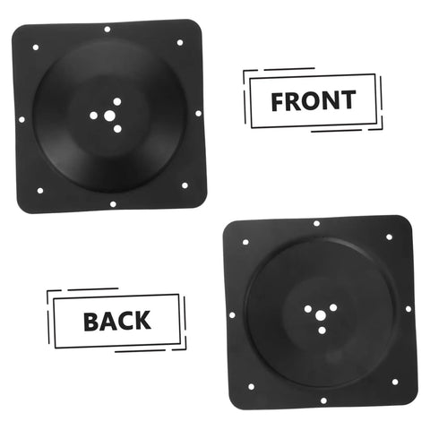 Badass Heavy Duty Table Leg Brackets And Furniture Mounting Plates For Desk Dining Room Upgrades showing front and back views.