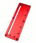 Red Aluminum Alloy Flip Adjustable Throat Plate For Electric Circular Saw, Precision Table Saw Insert Plate, Pro Grade Accessory