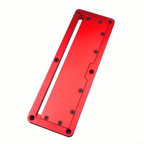 Red Aluminum Alloy Flip Adjustable Throat Plate For Electric Circular Saw, Precision Table Saw Insert Plate, Pro Grade Accessory
