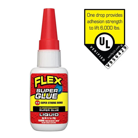 Crystal Clear Super Glue Instant Bond Adhesive Hella Tough 20 Gram Bottle with precision tip for strong bonding.