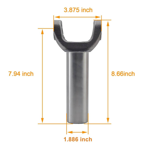 Slip Yoke Replacement 3-3-5551X For GM Turbo 400 TH 400 Transmissions And 4L80E 4L85E 1350 measurements shown