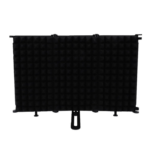 Foldable Soundproof Recording Panel With Abs And Eva Foam Acoustic Treatment Stand Mount Vocal Booth Panel that features a black foam design.