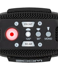 Essential Handheld Recorder With Three Built-In Microphones, control panel showing multiple recording options and patterns.