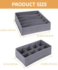4 Piece Foldable Fabric Drawer Organizer Set For Socks And Underwear Storage Using A Nifty Layout to optimize dresser space dimensions.