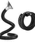 Flexible Fume Extractor Hose With Smoke Collection Hood 360 Degree Adjustable Workshop Arm For Serious Dust Sweep, 68mm diameter, corrugated tube.