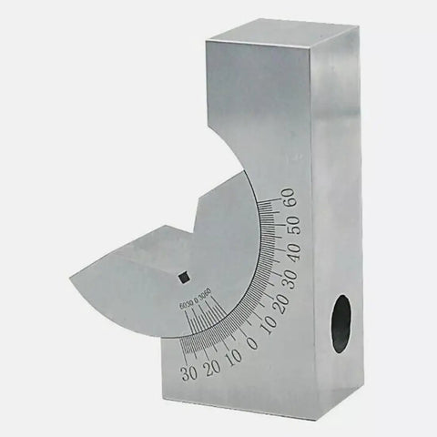 Adjustable Precision Angle Block 0-60 Degree, AP25 V-Block Gauge With Hex Wrench, solid steel tool for precise machining.