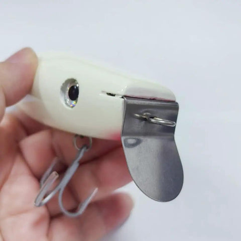 basswood fishing lures Glowing 4.5 Inch Wood Lure With Stainless Diving Lip Minnow Plug Basewood  Basswood Build For Saltwater Action 1.76 Oz Weight Durable All Day Casting