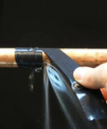 Applying Self Fusing Silicone Tape 16.4ft Waterproof Heat Resistant Repair Tape For Emergency Fixes on a leaking pipe