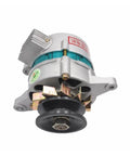 Hassle Free 12V AC DC Portable Generator With Grippy Magnetic Mount And Bright Work Light 750W Single Wheel Build motor close-up view