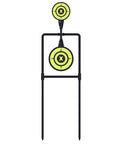 Double Spinner Shooting Targets 3/8 Inch Thick Steel Auto Reset Targets for Centerfire Handguns Up to.44 Magnum Built Tough