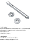 Press Fit Bottom Bracket Tool Kit For BB90 BB92 And Internal Bearings Removal And Installation 22 To 24mm ID Bushings