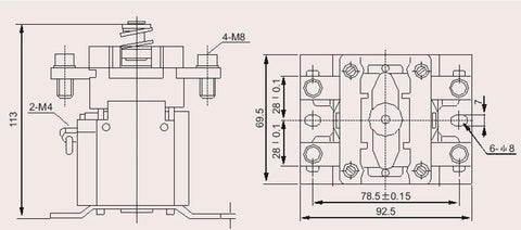 Rock Solid Heavy Duty 300Amp Solenoid Relay Switch For Golf Cart And Electric Forklift Works Like A Charm With Silver Alloy Contacts Rated 24V 36V 48V 72V 80V DC System