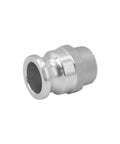 Beefy Aluminum Cam Lock Hose Fittings 1 Inch Plug To NPT Male Global Type Cam And Groove Quick Disconnect Pack Of 2 With 2 Camlock Gasket Fittings White For Industrial Fluid Transfers, 1 in aluminum fitting