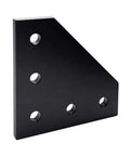 Five Hole 90 Degree Joint Board Plate Connectors Corner Angles Brackets For Aluminum Plate Hardware Accessories Great For DIY Projects Enthusiasts And Pros black aluminum bracket