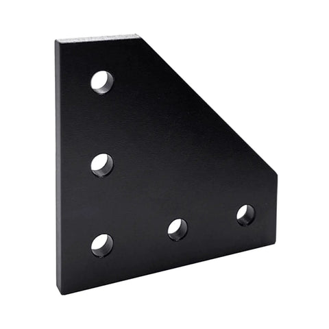 Five Hole 90 Degree Joint Board Plate Connectors Corner Angles Brackets For Aluminum Plate Hardware Accessories Great For DIY Projects Enthusiasts And Pros black aluminum bracket
