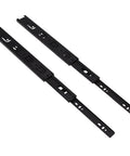 Rock Solid Heavy Duty Full Extension Drawer Slides 12 Inch Side Mount black cold rolled steel for kitchen cabinet hardware.