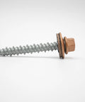 Tough As Nails Copper Penny Metal Roofing Screws One Point Five Inch with washer for wood roofs, heavy duty, pack of 250.