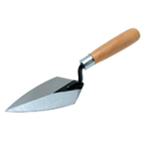 Pointing Trowel 7 Inch By 3 Inch With Wooden Handle For Masonry Cement And Concrete Finishing Pro Quality For DIY Projects Durable Tool