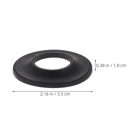 10pcs Rubber Bathtub Drain Washer for Pop up Stoppers and Drains, black rubber washer, 2.16 in diameter, 0.39 in thick.