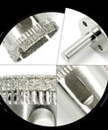 11-piece 1/4 in diamond hole saw set with diamond-coated teeth for glass, tiles and ceramic.