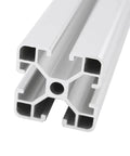 Heavy Duty 2 Piece 4040 T-Slot Aluminum Extrusion Profile Frames For DIY Projects And European Linear Rail Systems, 40mm wide, 600mm length, aluminum.
