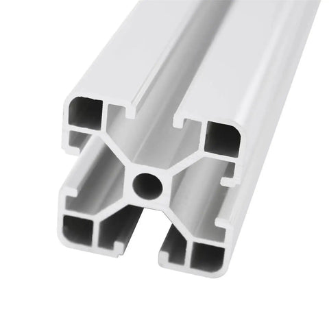 Heavy Duty 2 Piece 4040 T-Slot Aluminum Extrusion Profile Frames For DIY Projects And European Linear Rail Systems, 40mm wide, 600mm length, aluminum.