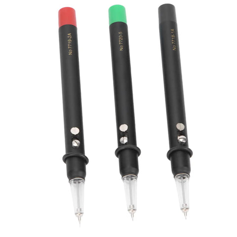 Auto Oil Pen With Stable Base For Watch Lubrication And Movement Maintenance, three precision repair tools in red, green, black