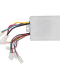 12V 500W DC Brushed Motor Speed Controller With Smooth As Butter Quiet Operation And No Sweat Cooling For Electric Scooter Or Trike Builds image showing aluminum body and wire connections.