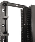 Global Vertical Cabling Section Rack Cable Management Panel Black 1 Pack For Universal, Standard, And QuadraRack Racks With No Fuss