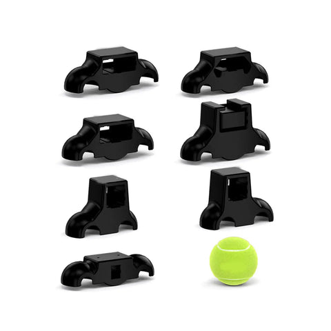 Set of black buffer feet for Indoor Bike Trainer Rocker Base For Stable Home Cycling Workouts With Shock Absorbing Feet