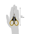 Ultra Sharp Precision Craft Scissors With Stainless Steel Blades And Safety Cap Micro Tip For Fine Paper Crafting Scrapbooking School Projects Home And Office Use Non Slip TPR Handles For Easy Grip Kid Friendly And Comfortable Everyday DIY, 5 in