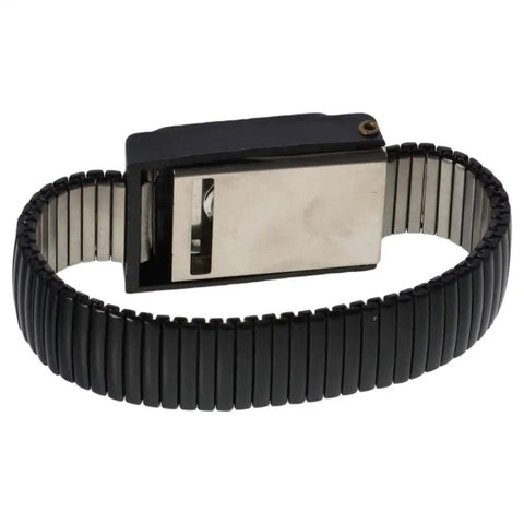 Extendable ESD Wrist Strap With Alligator Clip Grounding Wristband, black PU material, adjustable band, electronics static safety