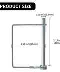 Two Pack Premium Safety Coupler Pin 1 Quarter Inch By 3.15 Inch Heavy Duty Trailer Pin dimensions diagram.