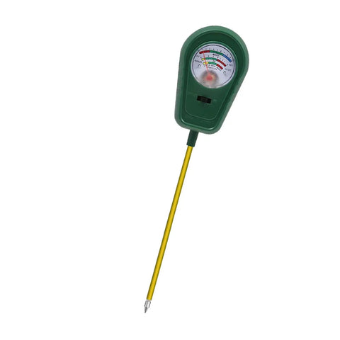 Rugged Metal Rod Soil Tester For Garden And Field All In One Ground Inspector Analyzes pH Nutrients And Moisture In Outdoor Soils