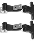 Stainless Steel Flexible T Handle Latches For Tool Boxes And Automotive Use, Elastic Draw Latch With Comfortable Rubber Grip, 2 Pack