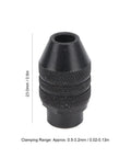 Professional Multi Chuck Carbon Steel Fast Change Adapter Collet for 0.5 to 3.2mm bits, 23mm size, M8 thread.