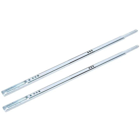 450mm Double Extension Drawer Slides Rails With 17mm Width Steel Bearing Hardware Heavy Duty No Fuss Smooth Gliding Drawer Runners 2 Pack