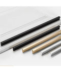 10 Pack Matte Black L Shaped Cabinet Pulls 7.48 Inch Overall Length 6.3 Inch Center To Center For Cabinets Drawers Dressers
