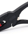 Automatic Wire Stripper And Cutter 2 In 1 For 32-7 AWG Wires, showing the side view with self-adjusting jaws and ergonomic handle.