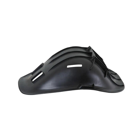 Side view of Universal Replacement Seat For Hoverboards Go Karts Drift Trikes And HoverKart Kits Built Tough No Fuss with durable ABS black