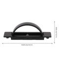 Stealthy Recessed Zinc Alloy Door Handle 85mm Rotation Pull For Drawer Cabinet Furniture Wardrobe Hidden Invisible Cabinet Pull Hardware Accessory Replacement Perfect Low Key Profile Fit For Doors Gates Sheds Closets And More