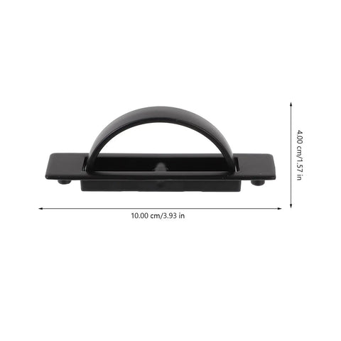 Stealthy Recessed Zinc Alloy Door Handle 85mm Rotation Pull For Drawer Cabinet Furniture Wardrobe Hidden Invisible Cabinet Pull Hardware Accessory Replacement Perfect Low Key Profile Fit For Doors Gates Sheds Closets And More