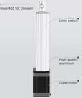 Top Shelf Linear Actuator With Electric Stepper Motor Controller For DC 9 To 32V Applications showing high quality aluminum, limit switch, and quiet motor.
