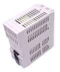 DIN Rail Switching Power Supply 100W 24V DC Output With 100 to 240 VAC Input LED Indicator Sealed in Box Industrial Grade for Automation Panels Reliable Efficient Plug and Play Power for Control Systems, white vented housing