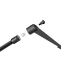 Hardcore Adjustable Clamping Lever Handle M16 X 63MM Male Thread Quick Release Locking Rotary Knob assembly components in black.