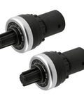 LA42DWQ-22 22mm 10K Ohm Rotary Potentiometer For Variable Speed Drive Inverter Control, shown in 2-pack with 22mm mount