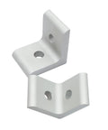 Built Tough Inner Corner Brackets 25 Pack For 15 Series Aluminum Extrusion, silver aluminum 90 degree connectors for DIY builds.
