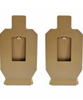 Auto Reset Metal Silhouette Shooting Target Stand For Pistol Airsoft BB Guns, 2-pack steel frames with center swing