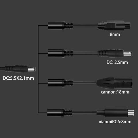 Fast 24V 2A Electric Scooter Charger connectors in various sizes for Power Chairs and Mobility Scooters.