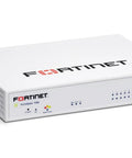 Next Level Small Office Network Firewall Ready To Go With AI Powered Enterprise Security And Five Year FortiGuard Access For Bulletproof Branch Defense Tight Controls And Smooth IPS Throughput Plus Slick SSL Inspection, white rack-mounted unit with 10 ports.